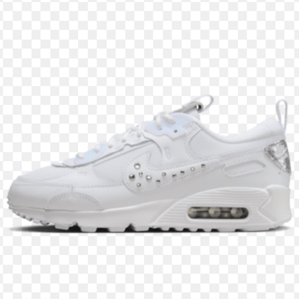 Nike Air Max 90 SPARKLE Futura Studded Swoosh Womens Sz 8.5. Worn once.